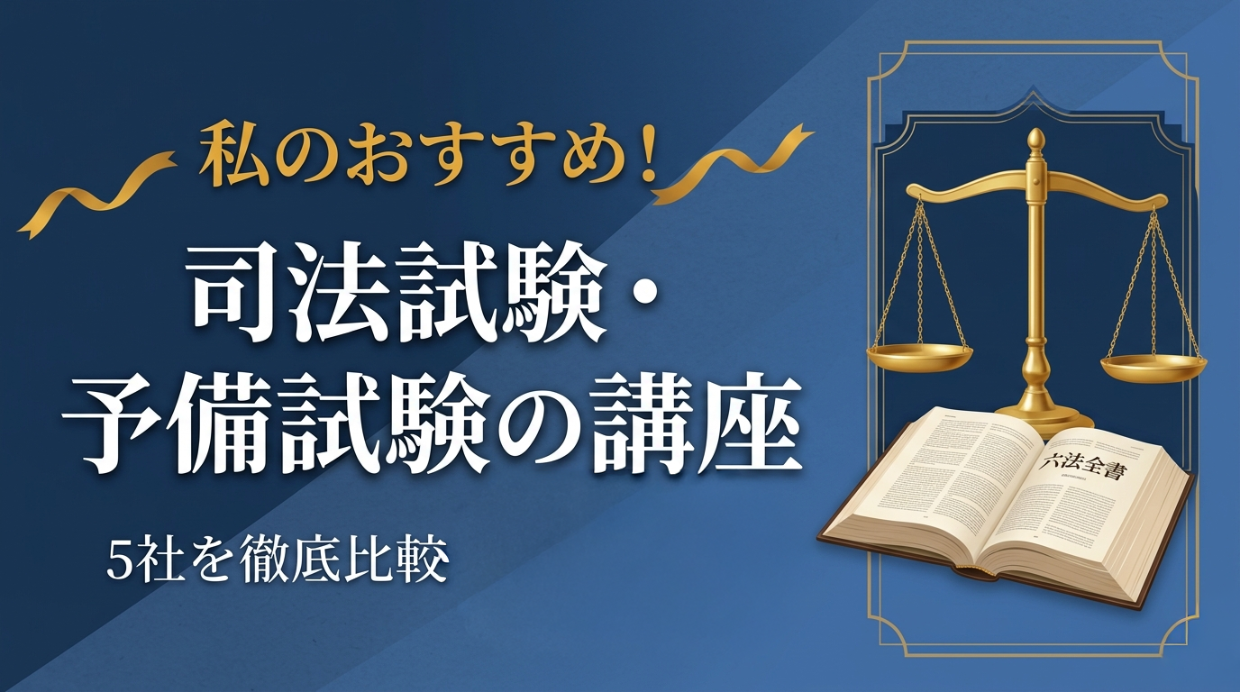 司法試験・予備試験講座おすすめ5社比較